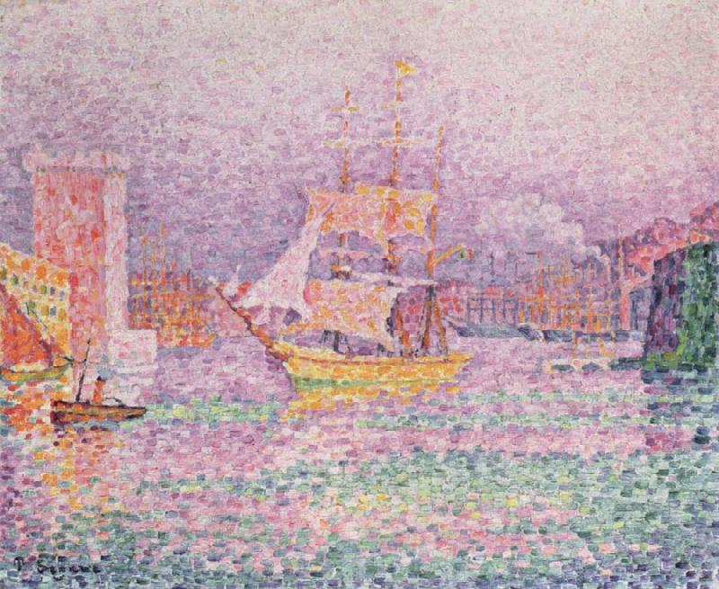Paul Signac the harbor at marseilles china oil painting image